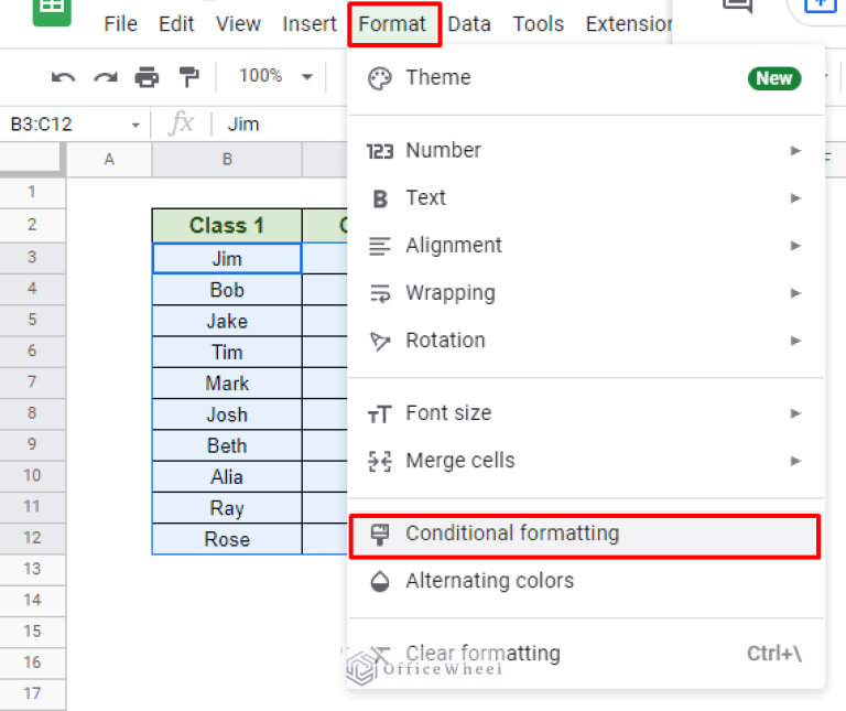 using-conditional-format-to-compare-two-columns-in-google-sheets