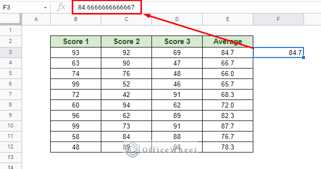 paste values only result