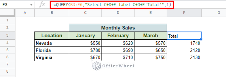 How to Sum Multiple Rows in Google Sheets (3 Ways) - OfficeWheel