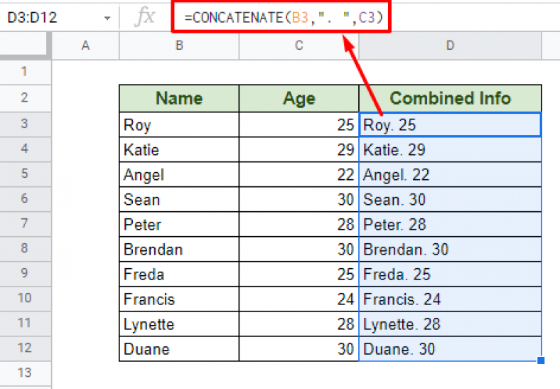 How to Concatenate Number and String in Google Sheets - OfficeWheel