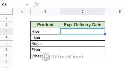 dataset to apply the date picker on