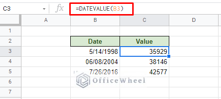 date value to calculate if date is before today in google sheets