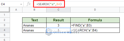 find vs search function differences