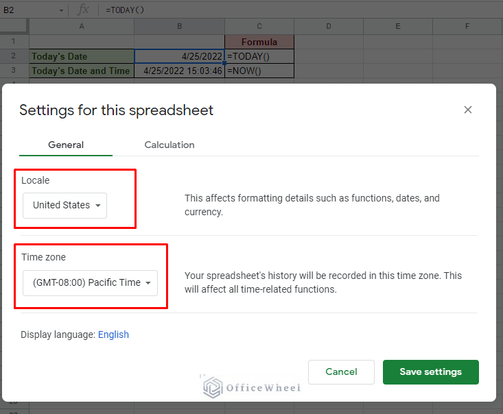How to Use Today’s Date in Google Sheets (An Easy Guide) - OfficeWheel