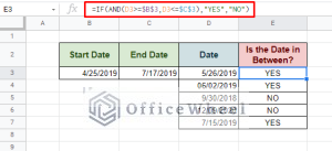 Find if Date is Between Dates in Google Sheets (An Easy Guide ...
