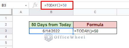 adding 50 days to today's date