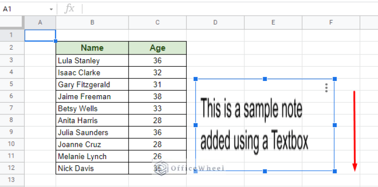 How to Insert a Textbox in Google Sheets (An Easy Guide) - OfficeWheel