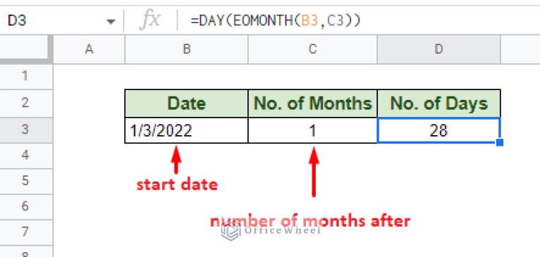 Find Number of Days in a Month in Google Sheets (An Easy Guide ...