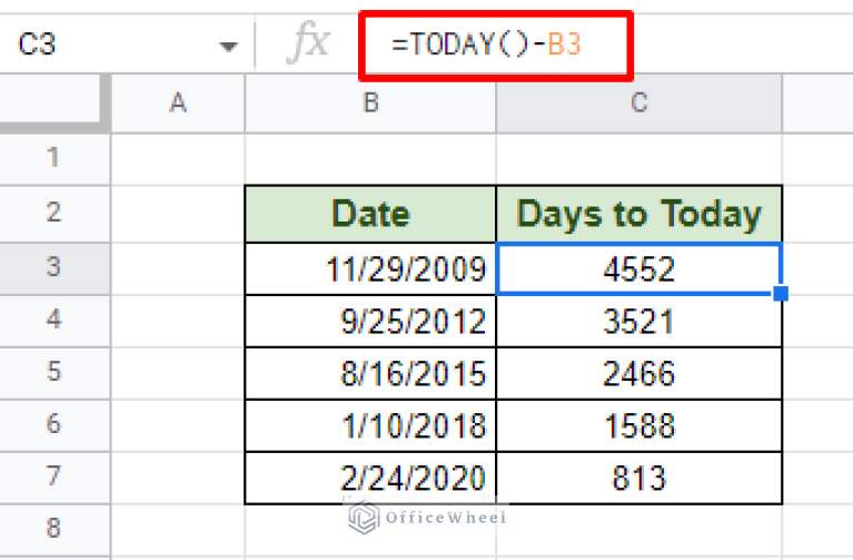 Count Days From Date To Today In Google Sheets 5 Easy Ways OfficeWheel count-days-from-date-to-today-in-google-sheets-5-easy-ways-officewheel