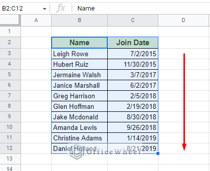 using advanced sort to organize google sheets by date