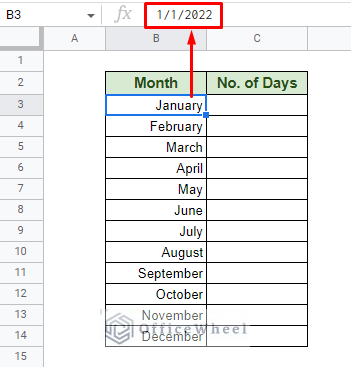 dates as month names