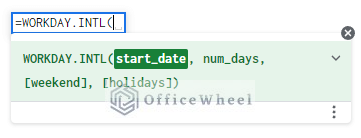 workday.intl function syntax google sheets