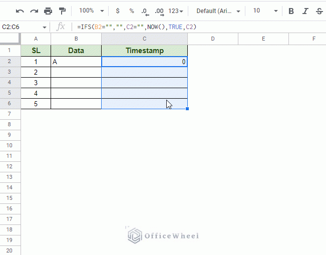 updating the column to the date format and resetting the input