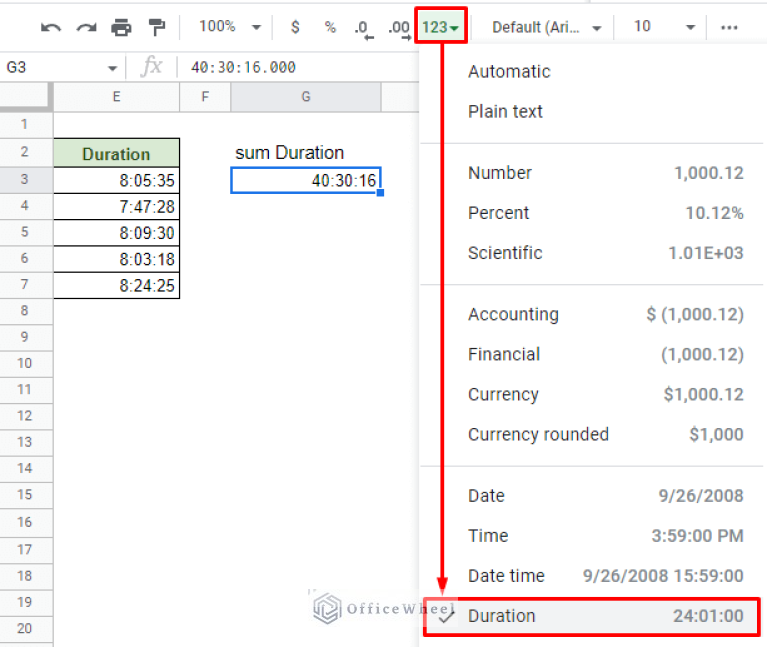 How to Sum a Duration of Time in Google Sheets (An Easy Guide ...