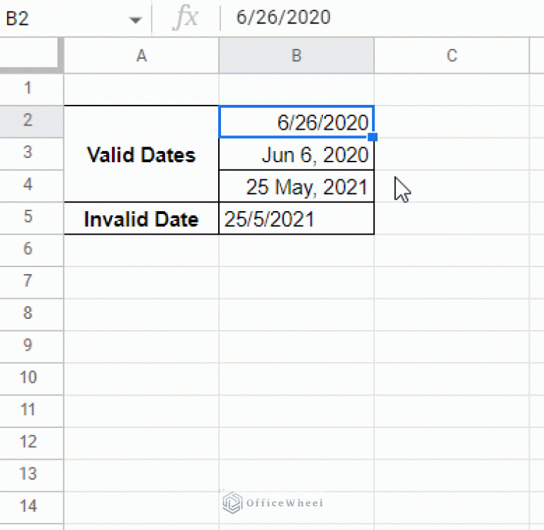 How to Apply a Date Picker in Google Sheets (An Easy Guide) - OfficeWheel