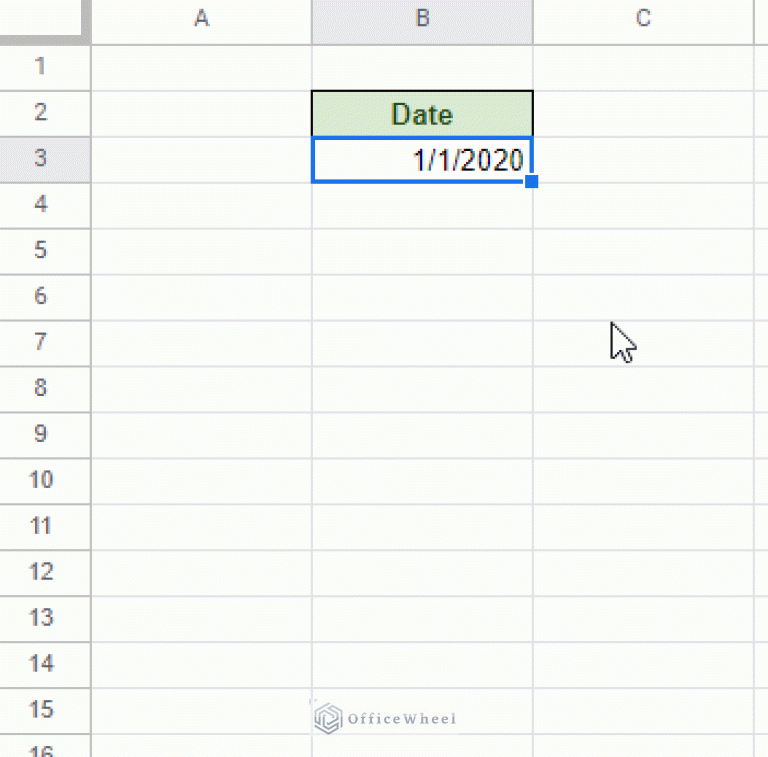 How To Continue Dates In Google Sheets