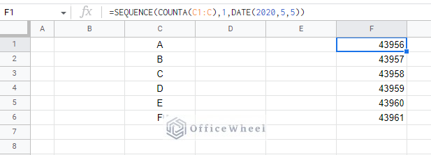 transferring the previous formula to a different column