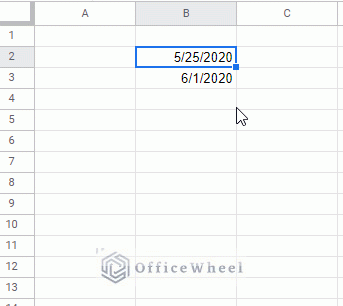 autofill date by week in google sheet animated