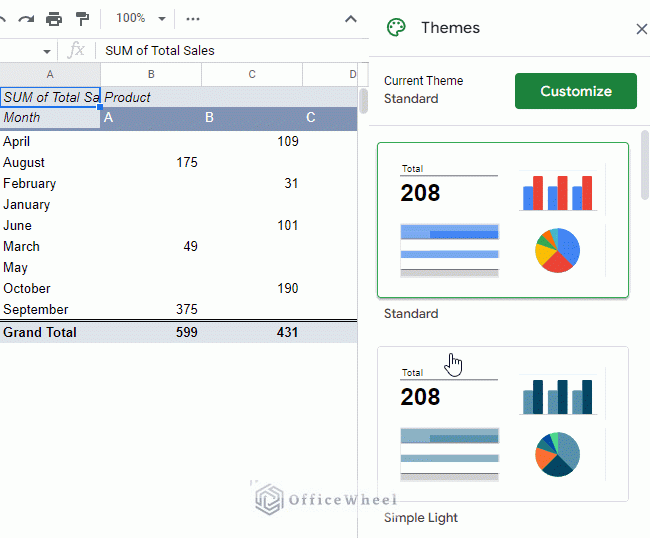 a lot of themes to choose from for pivot table formatting in google sheets animated