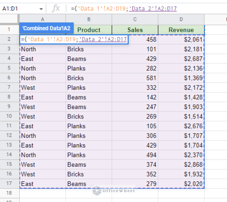 Google Sheets Create a Pivot Table with Data from Multiple Sheets