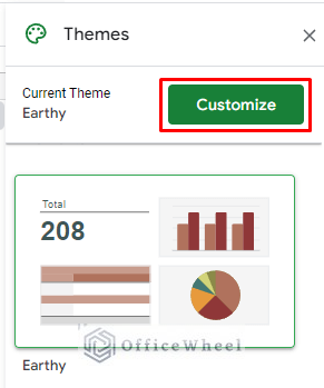 customize the theme