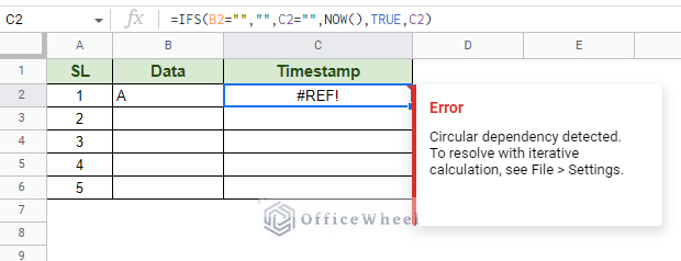 reference error due to a looping function