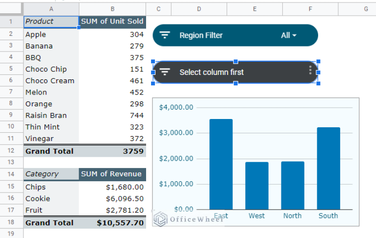 Google Sheets Slicer Tutorial - OfficeWheel