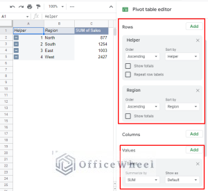 Google Sheets Pivot Table: Sort by Value (3 Easy Ways) - OfficeWheel