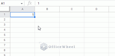 using the fill handle to autofill cells in google sheets animated