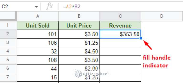 How to Autofill Formula in Google Sheets (3 Easy Ways) - OfficeWheel