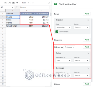 Google Sheets Pivot Table: Sort by Value (3 Easy Ways) - OfficeWheel