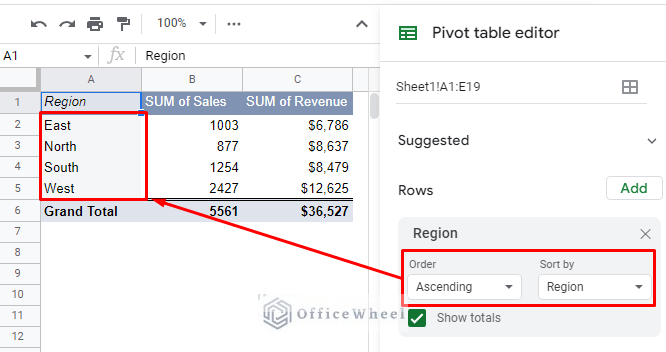 Sort Subgroups Pivottable Value Google Sheets Pivot Table: Sort by Value (3 Easy Ways) - OfficeWheel