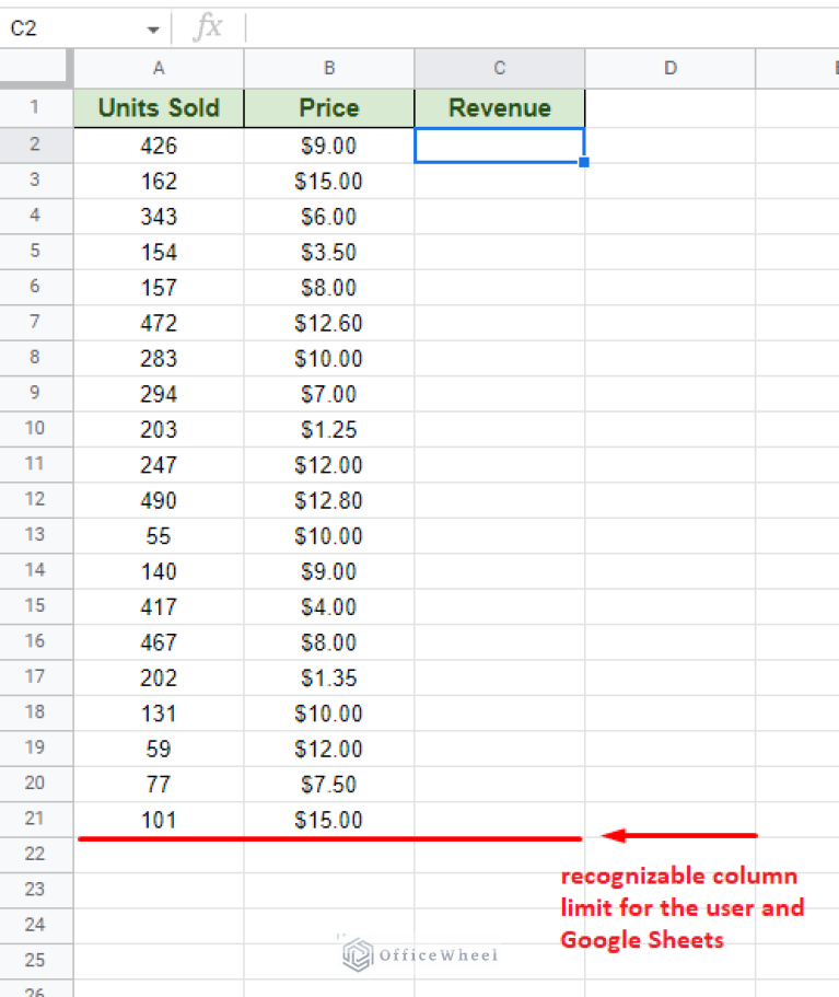 How To Fill Down A Column In Google Sheets