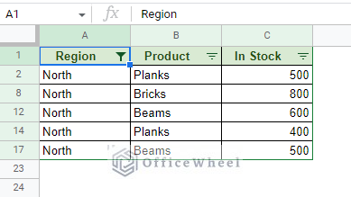filter contains text using the traditional filter in google sheets