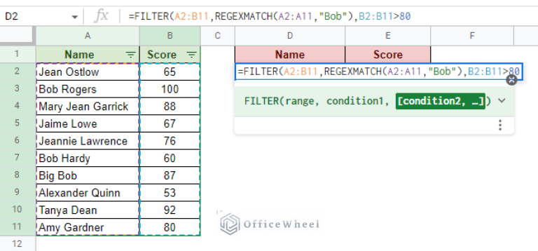 How to Filter by Condition Using a Custom Formula in Google Sheets (3 ...