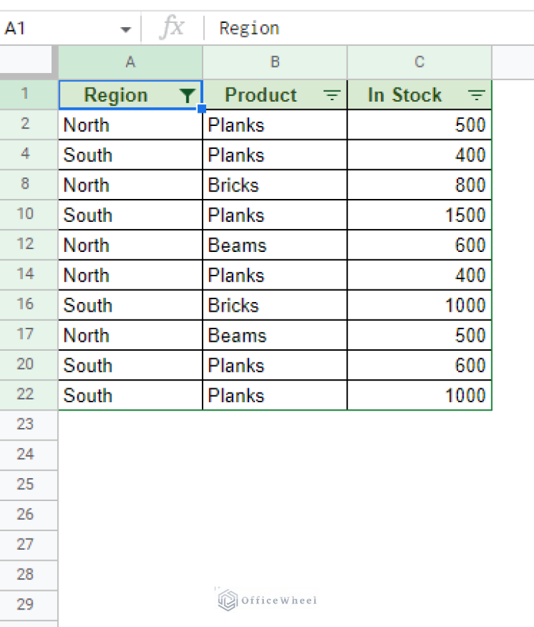Google Sheets Filter Data that Contains Text (3 Easy Ways) OfficeWheel