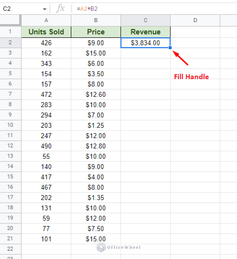 How to Fill Down an Entire Column in Google Sheets (4 Easy Ways