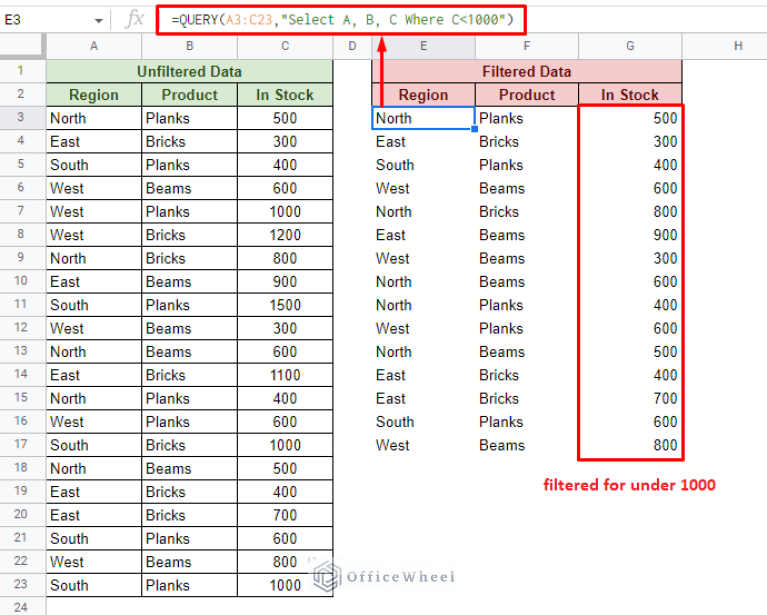 How To Filter With QUERY For Multiple Criteria In Google Sheets (An ...