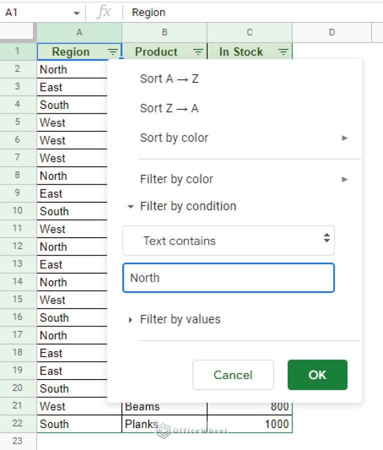 Google Sheets Filter Data that Contains Text (3 Easy Ways) OfficeWheel