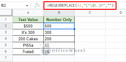 extracting only the number values, but it is still in the text format