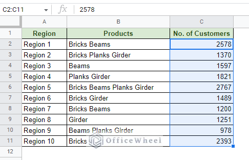 remove comma in google sheets by applying custom number format