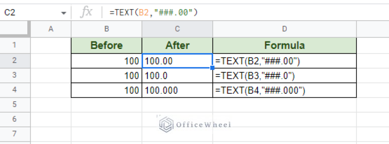 Format Numbers as Text in Google Sheets (5 Easy Examples)