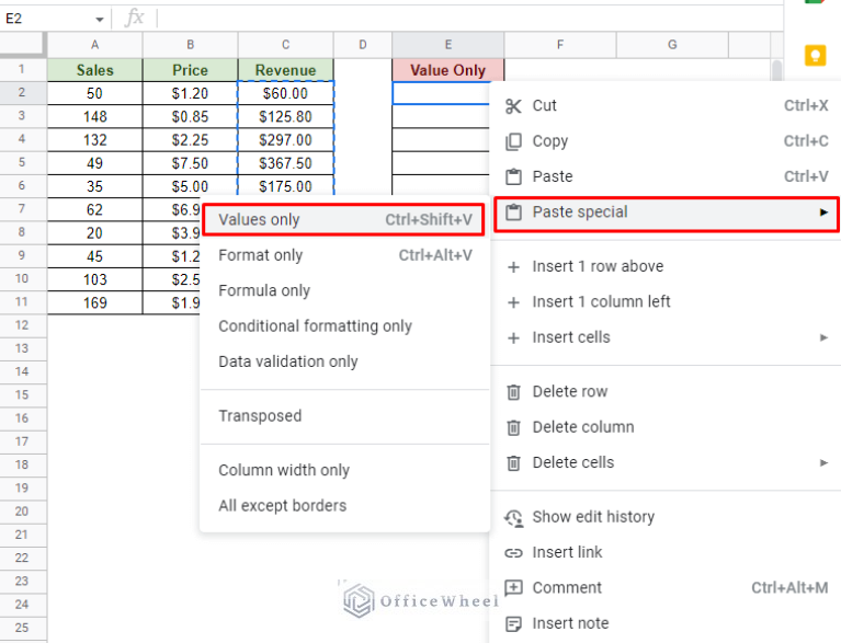 remove-formula-to-get-only-values-in-google-sheets-3-methods