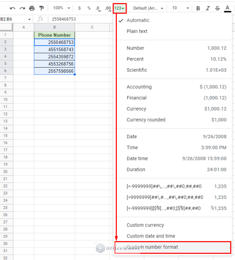 Format A Number With A Formula In Google Sheets OfficeWheel format-a-number-with-a-formula-in-google-sheets-officewheel