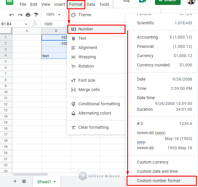 Google Sheets Custom Number Format A Comprehensive Guide OfficeWheel