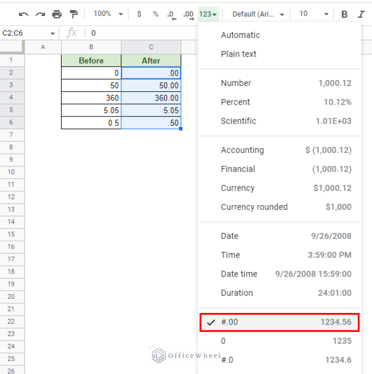 Google Sheets Custom Number Format (A Comprehensive Guide) OfficeWheel