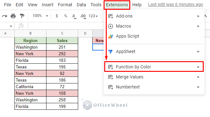the function by color add-on has been successfully added to google sheets