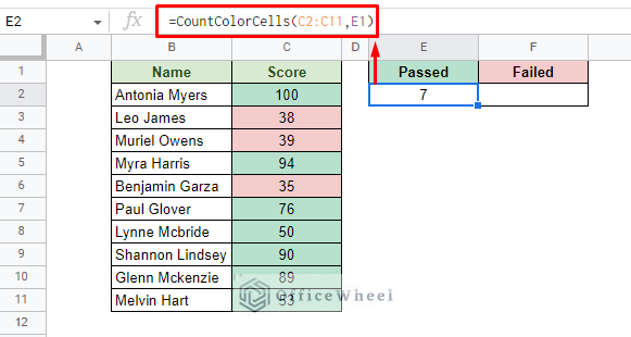 Count Color Cell Count Cells with Color in Google Sheets (3 Easy Ways) - OfficeWheel