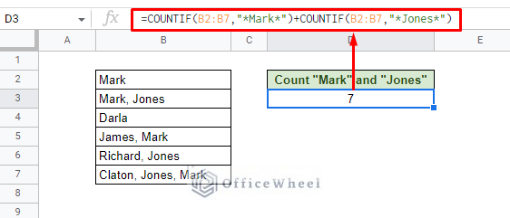 count cells with multiple criteria in google sheets