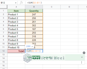 How to Automatically Add Numbers in Google Sheets - OfficeWheel